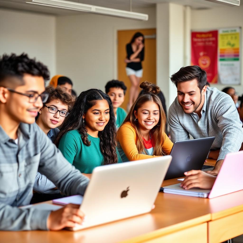 Students learning responsible AI in a North Carolina school setting